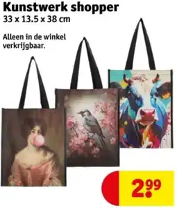 Kruidvat Kunstwerk shopper aanbieding