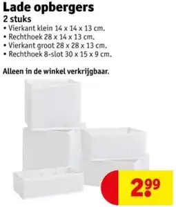 Kruidvat Lade opbergers aanbieding