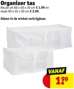 Kruidvat Organizer tas aanbieding
