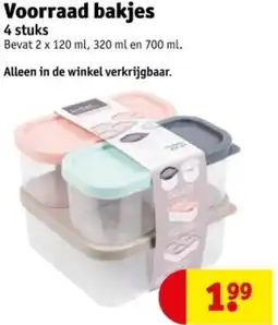 Kruidvat Voorraad bakjes aanbieding