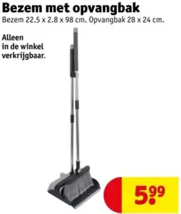 Kruidvat Bezem met opvangbak aanbieding