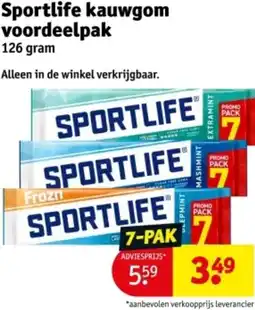 Kruidvat Sportlife kauwgom voordeelpak aanbieding