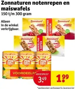 Kruidvat Zonnaturen notenrepen en maiswafels aanbieding