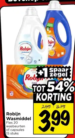 Vomar Voordeelmarkt Robijn Wasmiddel aanbieding