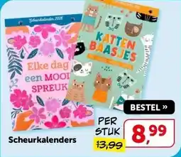 Boekenvoordeel Scheurkalenders aanbieding