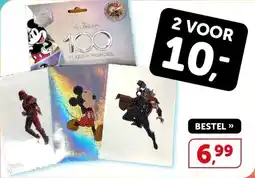 Boekenvoordeel Disney 100 jaar Crystal Art blind bag met 3 stickers aanbieding