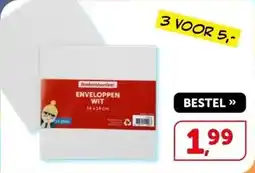 Boekenvoordeel Envelop vierkant Wit aanbieding