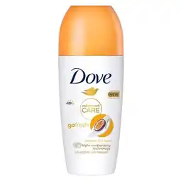 Trekpleister Dove Go Fresh Passionfruit & Lemon Antitranspirant Deodorant Roller aanbieding