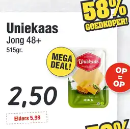 Budget Food Uniekaas Jong 48+ aanbieding
