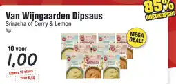 Budget Food Van Wijngaarden Dipsaus Sriracha of Curry & Lemon aanbieding