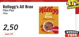 Budget Food Kellogg's All Bran Fibre Plus aanbieding