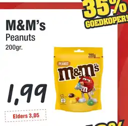 Budget Food M&M's Peanuts aanbieding