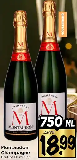 Vomar Voordeelmarkt Montaudon Champagne aanbieding