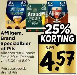 Vomar Voordeelmarkt Affligem, Brand Speciaalbier of Pils aanbieding