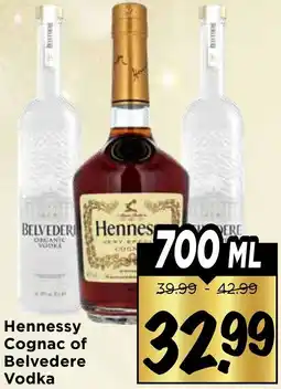 Vomar Voordeelmarkt Hennessy Cognac of Belvedere Vodka aanbieding