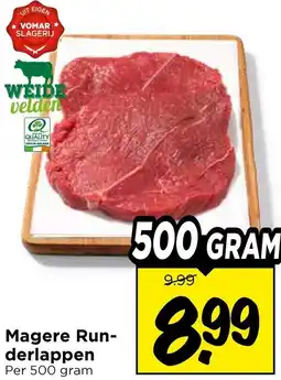 Vomar Voordeelmarkt Magere Runderlappen aanbieding