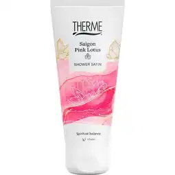Etos Therme Saigon Pink Lotus Shower Satin 200 ML aanbieding