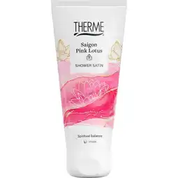Etos Therme Saigon Pink Lotus Shower Satin 200 ML aanbieding