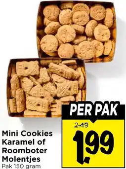 Vomar Voordeelmarkt Mini Cookies Karamel of Roomboter Molentjes aanbieding