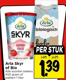 Vomar Voordeelmarkt Arla Skyr of Bio aanbieding