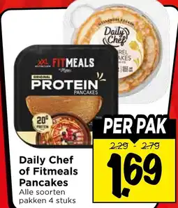 Vomar Voordeelmarkt Daily Chef of Fitmeals Pancakes aanbieding