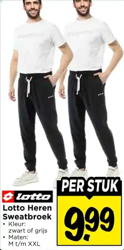 Vomar Voordeelmarkt Lotto Heren Sweatbroek aanbieding