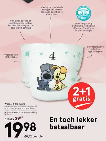 Etos Woezel & Pip luiers aanbieding