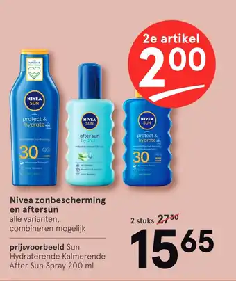 Etos Nivea zonbescherming en aftersun 200ml aanbieding