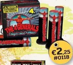 Harings Vuurwerk The 4 agenerals aanbieding