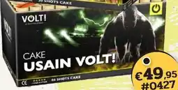 Harings Vuurwerk Cake usain volt! aanbieding