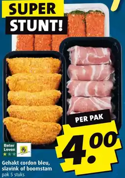 Boni Gehakt cordon bleu, slavink of boomstam aanbieding