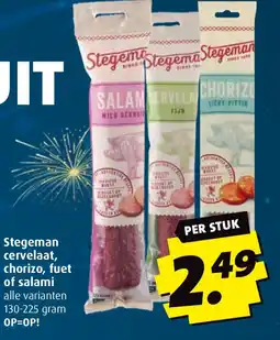 Boni Stegeman cervelaat, chorizo, fuet of salami aanbieding