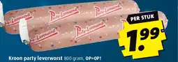 Boni Kroon party leverworst aanbieding