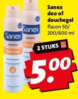 Boni Sanex deo of douchegel aanbieding