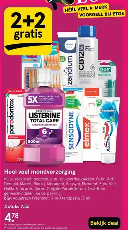 Etos Heel veel mondverzorging aanbieding