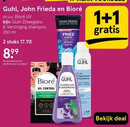 Etos Guhl, John Frieda en Bioré aanbieding