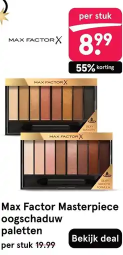 Etos Max Factor Masterpiece oogschaduw paletten aanbieding