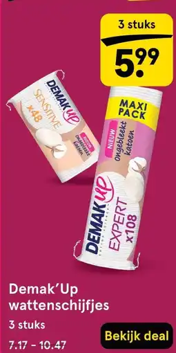 Etos Demak'Up wattenschijfjes aanbieding