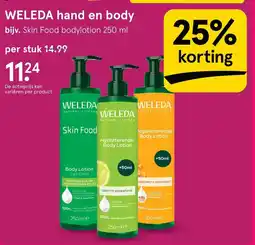 Etos Weleda hand en body aanbieding