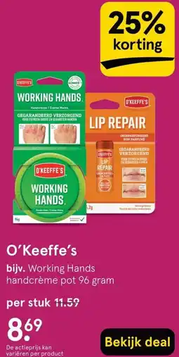 Etos O'Keeffe's aanbieding