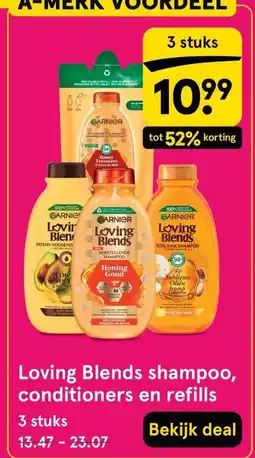 Etos Loving Blends shampoo, conditioners en refills aanbieding