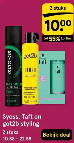 Etos Syoss, Taft en got2b styling aanbieding