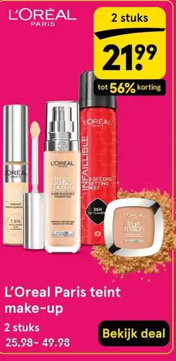 Etos L'Oreal Paris teint make-up aanbieding