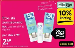 Etos Etos ski zonnebrand aanbieding