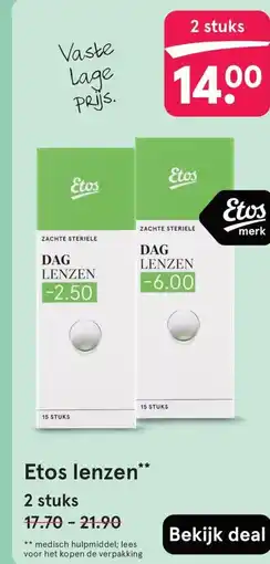 Etos Etos lenzen aanbieding