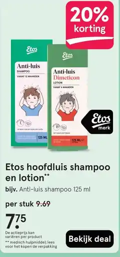 Etos Etos hoofdluis shampoo en lotion aanbieding