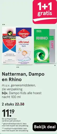Etos Natterman, Dampo en Rhino aanbieding