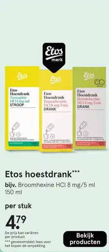 Etos Etos hoestdrank aanbieding