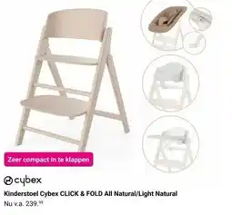 Van Asten BabySuperstore Kinderstoel Cybex CLICK & FOLD All Natural/Light Natural aanbieding