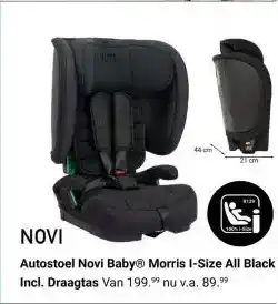 Van Asten BabySuperstore Autostoel Novi Baby Morris I-Size All Black Incl. Draagtas aanbieding